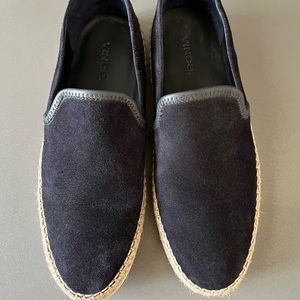 Brand new Vince Blue Silas Espadrille Sneaker Coastal Suede. Size 7.5, no box